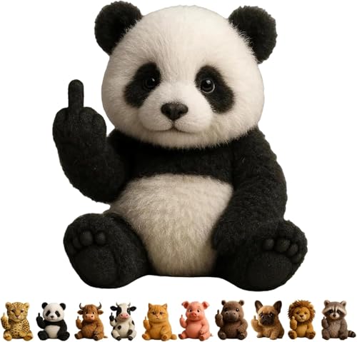 XAUXKERE Lustige, Weiche Mittelfinger-Plüschtiere,niedlicher lustiger Mittelfinger-Plüschhund, Niedliche humorvolle Tier-Schreibtisch-Dekoration, einzigartige Gag-Geschenke für Zuhause, Büro -Panda XAUXKERE Lustige, Weiche Mittelfinger-Plüschtiere,niedlicher lustiger Mittelfinger-Plüschhund, Niedliche humorvolle Tier-Schreibtisch-Dekoration, einzigartige Gag-Geschenke für Zuhause, Büro -Panda von XAUXKERE