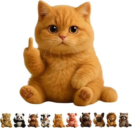 XAUXKERE Lustige, Weiche Mittelfinger-Plüschtiere,niedlicher lustiger Mittelfinger-Plüschhund, Niedliche humorvolle Tier-Schreibtisch-Dekoration, einzigartige Gag-Geschenke für Zuhause, Büro -cat XAUXKERE Lustige, Weiche Mittelfinger-Plüschtiere,niedlicher lustiger Mittelfinger-Plüschhund, Niedliche humorvolle Tier-Schreibtisch-Dekoration, einzigartige Gag-Geschenke für Zuhause, Büro -cat von XAUXKERE