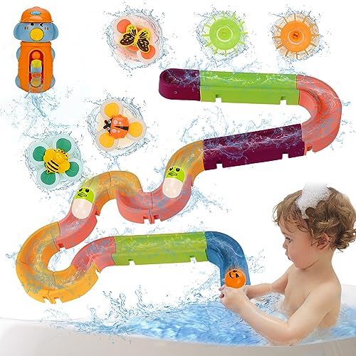Badespielzeug Baby ab 1 Jahr - Badewannenspielzeug Wasserspielzeug mit SaugnäPfe, Bath Toys Badewanne Spielzeug für Baby Dusche von XAZASTOV