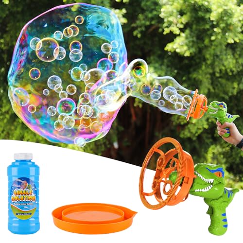 Seifenblasenmaschine Seifenblasenspielzeug für Kinder 3-10 Jahr, Extra Große Blasenspielzeug mit Seifenblasenflüssigkeit, Geburtstag Kindertag Geschenk für Jungen Mädchen von XAZASTOV