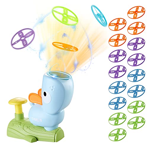 Fliegende Untertassen Spielzeug Outdoor Spielzeug für Kinder im Alter von 4-10 Jahren, Flying Disc Launcher Flugscheiben Launcher Spielzeug, Fliegende Scheibe Flugscheiben Launcher von XAZASTOV