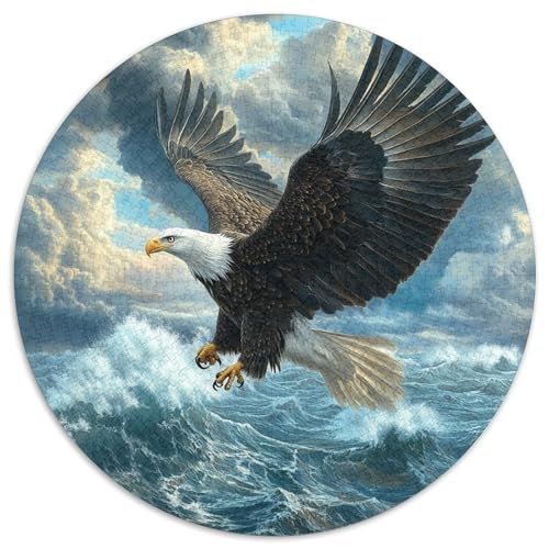 Adler Puzzle 1000 Teile Schwer Puzzle Spielzeug Lernspiel Impossible Herausforderung Spielzeug Für Erwachsene Kinder 1000pcs (67.5x67.5cm) von XBBDSOEPH