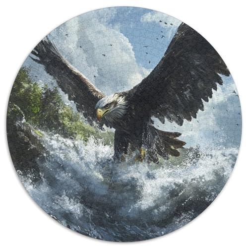 Adler Puzzle 1000 Teile Schwer Puzzle Spielzeug Lernspiel Impossible Herausforderungsspielzeug Für Erwachsene Und Kinder Ab 12 Jahren 1000pcs (67.5x67.5cm) von XBBDSOEPH