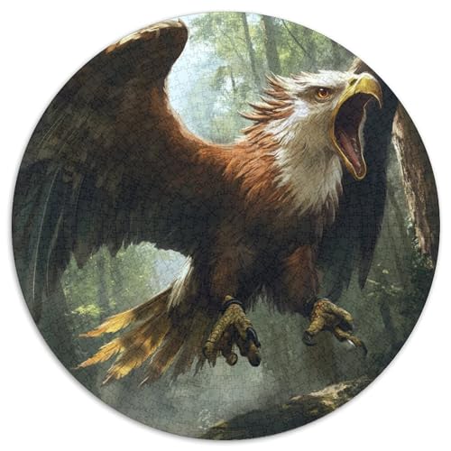 Adler Puzzles 1000-teilige Schwer Puzzle Spielzeug Lernspiel Impossible Herausforderungsspielzeug Für Erwachsene Kinder 1000pcs (67.5x67.5cm) von XBBDSOEPH