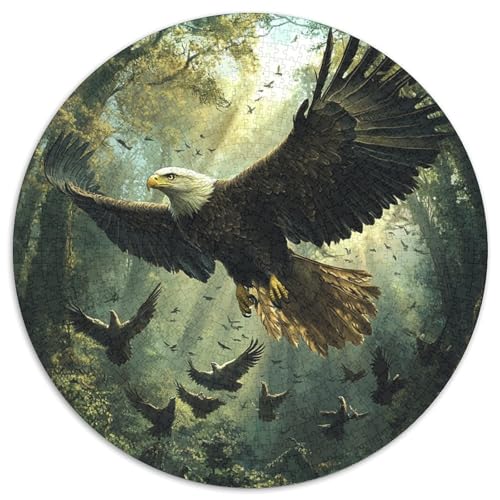 Adler Puzzles 1000-teilige Schwer Puzzle Spielzeug Lernspiel Impossible Herausforderungsspielzeug Für Erwachsene Kinder 1000pcs (67.5x67.5cm) von XBBDSOEPH