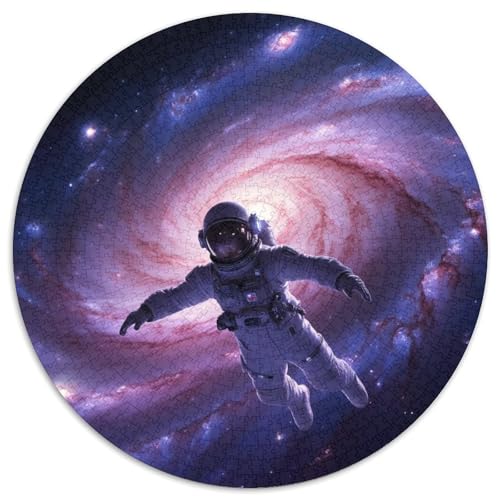 Astronaut Puzzle 1000-teilige Schwer Puzzle Spielzeug Pädagogisches Spiel Impossible Starlit Sky Universum Cyberpunk Herausforderung Spielzeug Für Erwachsene Und Kinder 1000pcs (67.5x67.5cm) von XBBDSOEPH