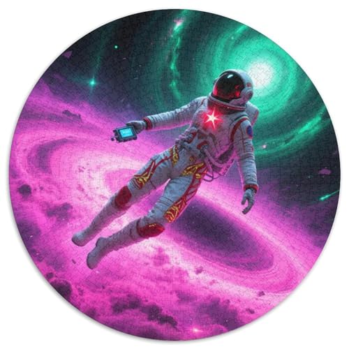 Astronaut Puzzles 1000 Teile Schwer Puzzle Spielzeug Lernspiel Impossible Starlit Sky Universum Cyberpunk Herausforderung Spielzeug Für Erwachsene Und Kinder in Bewährter 1000pcs (67.5x67.5cm) von XBBDSOEPH