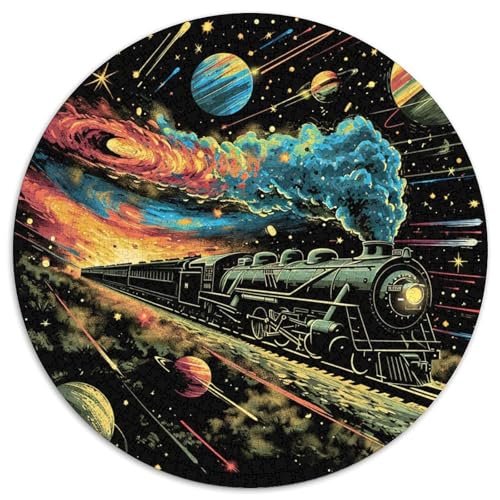 Dampfzug Puzzle 1000-teilige Schwer Puzzle Spielzeug Lernspiel Impossible Herausforderung Spielzeug Für Erwachsene Kinder 1000pcs (67.5x67.5cm) von XBBDSOEPH