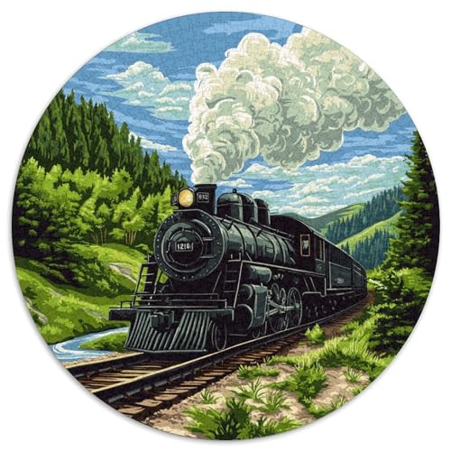 Dampfzug Puzzles 1000 Teile Schwer Puzzle Spielzeug Lernspiel Impossible Herausforderung Spielzeug Für Erwachsene Kinder 1000pcs (67.5x67.5cm) von XBBDSOEPH