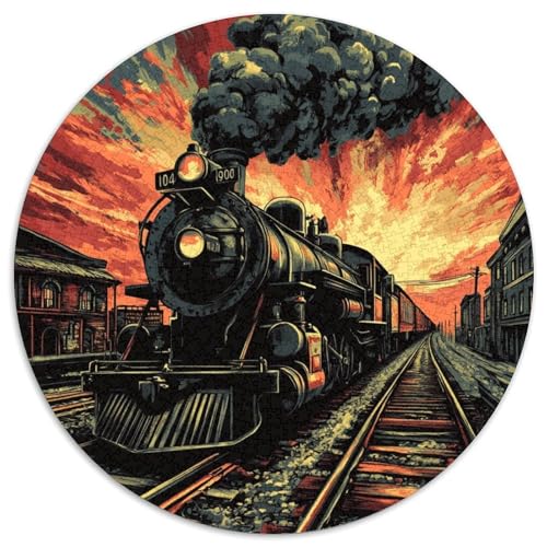 Dampfzug Puzzles 1000 Teile Schwer Puzzle Spielzeug Lernspiel Impossible Herausforderungsspielzeug Für Erwachsene Und Kinder Ab 14 Jahren 1000pcs (67.5x67.5cm) von XBBDSOEPH