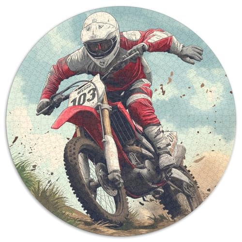 Dirt Bike Puzzles 1000 Teile Schwer Puzzle Spielzeug Lernspiel Impossible Herausforderung Spielzeug Für Erwachsene Kinder 1000pcs (67.5x67.5cm) von XBBDSOEPH