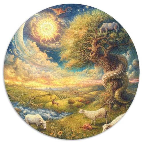 Dschungeltiere Puzzle 1000-teilige Schwer Puzzle Spielzeug Pädagogisches Spiel Impossible Herausforderung Spielzeug Für Erwachsene Und Kinder Ab 14 Jahren 1000pcs (67.5x67.5cm) von XBBDSOEPH