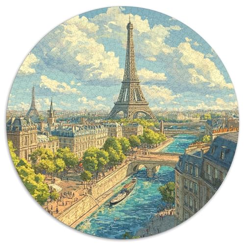 Eiffelturm Puzzles 1000 Teile Schwer Puzzle Spielzeug Lernspiel Impossible Herausforderung Spielzeug Für Erwachsene Und Kinder in Bewährter 1000pcs (67.5x67.5cm) von XBBDSOEPH