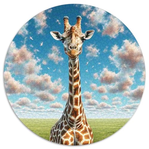 Giraffe Puzzle 1000-teilige Schwer Puzzle Spielzeug Lernspiel Impossible Tier niedlich Herausforderungsspielzeug Für Erwachsene Und Kinder in Bewährter 1000pcs (67.5x67.5cm) von XBBDSOEPH