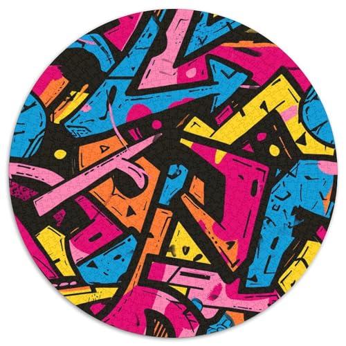 Graffiti Puzzles 1000 Teile Schwer Puzzle Spielzeug Pädagogisches Spiel Impossible Herausforderungsspielzeug Für Erwachsene Und Kinder in Bewährter 1000pcs (67.5x67.5cm) von XBBDSOEPH
