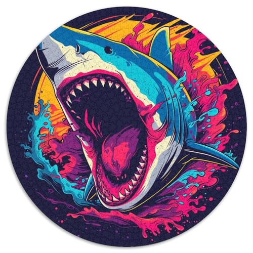 Hai Puzzle 1000-teilige Schwer Puzzle Spielzeug Lernspiel Impossible Herausforderung Spielzeug Für Erwachsene Und Kinder Ab 14 Jahren 1000pcs (67.5x67.5cm) von XBBDSOEPH