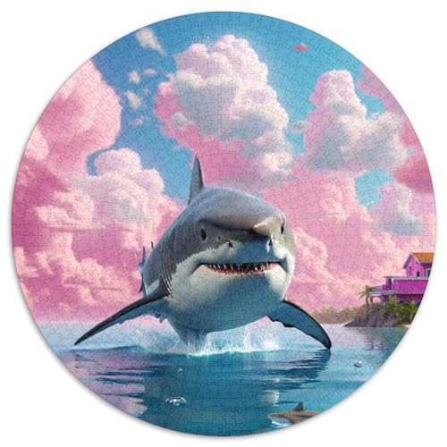 Hai Puzzle 1000-teilige Schwer Puzzle Spielzeug Pädagogisches Spiel Impossible Tier niedlich Herausforderungsspielzeug Für Erwachsene Und Kinder in Bewährter 1000pcs (67.5x67.5cm) von XBBDSOEPH