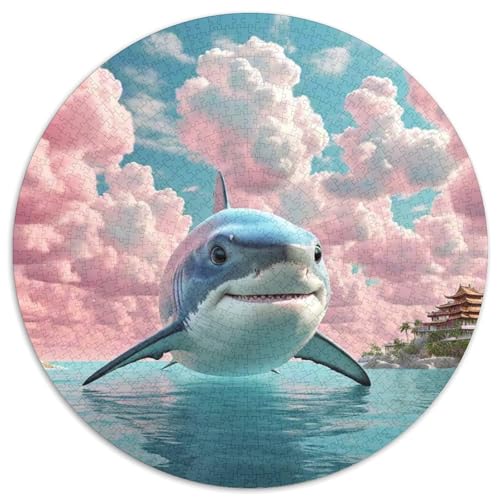 Hai Puzzles 1000 Teile Schwer Puzzle Spielzeug Pädagogisches Spiel Impossible Tier niedlich Herausforderungsspielzeug Für Erwachsene Und Kinder Ab 14 Jahren 1000pcs (67.5x67.5cm) von XBBDSOEPH