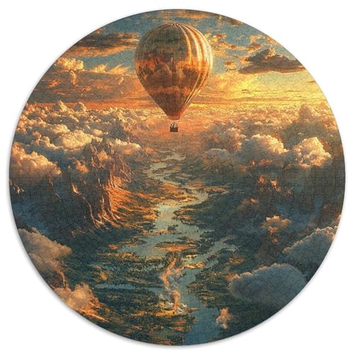 Heißluftballon Puzzle 1000 Teile Schwer Puzzle Spielzeug Pädagogisches Spiel Impossible Herausforderung Spielzeug Für Erwachsene Und Kinder in Bewährter 1000pcs (67.5x67.5cm) von XBBDSOEPH