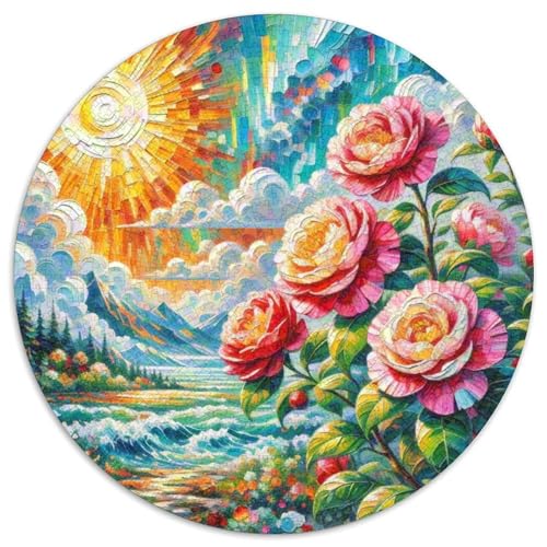 Kamellien Puzzles 1000 Teile Schwer Puzzle Spielzeug Pädagogisches Spiel Impossible Herausforderungsspielzeug Für Erwachsene Und Kinder Ab 14 Jahren 1000pcs (67.5x67.5cm) von XBBDSOEPH