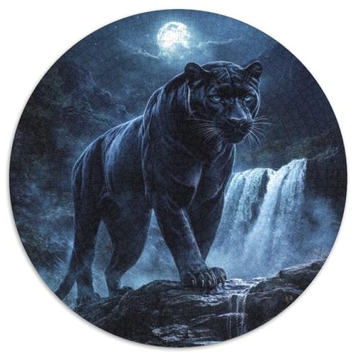 Leopard Puzzle 1000-teilige Schwer Puzzle Spielzeug Lernspiel Impossible Herausforderungsspielzeug Für Erwachsene Und Kinder Ab 12 Jahren 1000pcs (67.5x67.5cm) von XBBDSOEPH