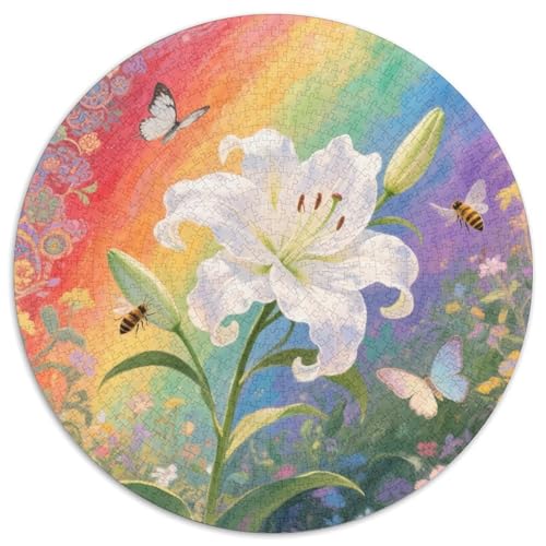 Lilie Puzzles 1000 Teile Schwer Puzzle Spielzeug Pädagogisches Spiel Impossible Herausforderungsspielzeug Für Erwachsene Und Kinder Ab 12 Jahren 1000pcs (67.5x67.5cm) von XBBDSOEPH