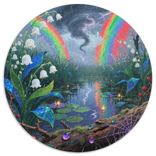Lilie of The Valley Puzzle 1000 Teile Schwer Puzzle Spielzeug Lernspiel Impossible Herausforderung Spielzeug Für Erwachsene Kinder 1000pcs (67.5x67.5cm) von XBBDSOEPH