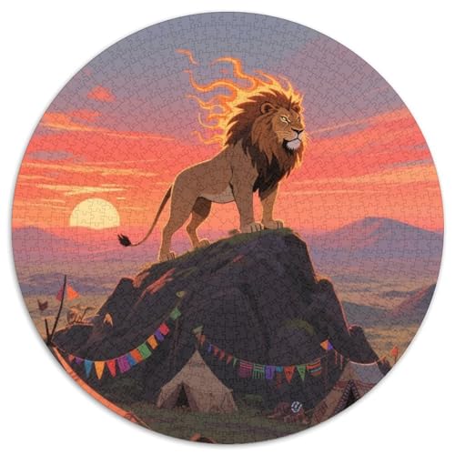 Löwen Puzzle 1000 Teile Schwer Puzzle Spielzeug Lernspiel Impossible Tier niedlich Herausforderung Spielzeug Für Erwachsene Und Kinder in Bewährter 1000pcs (67.5x67.5cm) von XBBDSOEPH