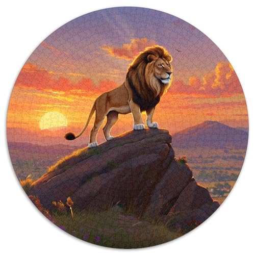 Löwen Puzzle 1000-teilige Schwer Puzzle Spielzeug Pädagogisches Spiel Impossible Tier niedlich Herausforderung Spielzeug Für Erwachsene Kinder 1000pcs (67.5x67.5cm) von XBBDSOEPH