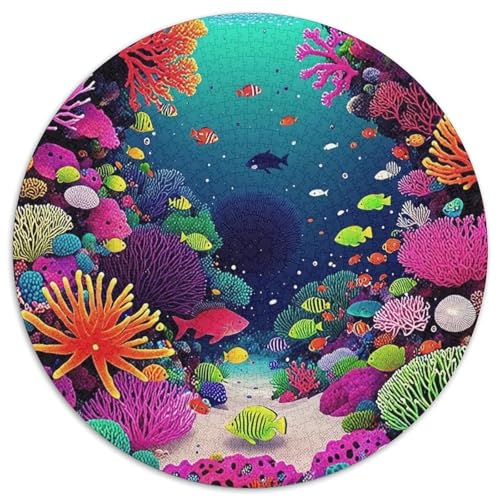 Meeresboden Puzzle 1000-teilige Schwer Puzzle Spielzeug Lernspiel Impossible Ozean Coral Herausforderung Spielzeug Für Erwachsene Kinder 1000pcs (67.5x67.5cm) von XBBDSOEPH