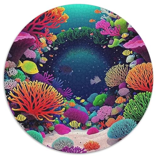 Meeresboden Puzzle 1000-teilige Schwer Puzzle Spielzeug Lernspiel Impossible Ozean Coral Herausforderungsspielzeug Für Erwachsene Und Kinder Ab 14 Jahren 1000pcs (67.5x67.5cm) von XBBDSOEPH
