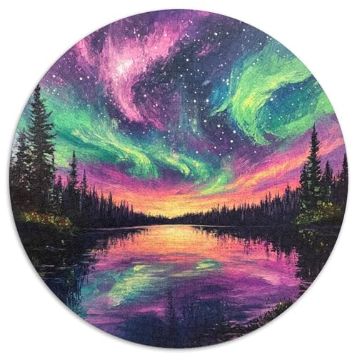 Nordlichter Puzzle 1000 Teile Schwer Puzzle Spielzeug Pädagogisches Spiel Impossible Herausforderungsspielzeug Für Erwachsene Kinder 1000pcs (67.5x67.5cm) von XBBDSOEPH