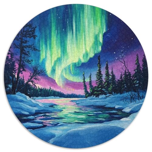 Nordlichter Puzzle 1000 Teile Schwer Puzzle Spielzeug Pädagogisches Spiel Impossible Herausforderungsspielzeug Für Erwachsene Und Kinder Ab 14 Jahren 1000pcs (67.5x67.5cm) von XBBDSOEPH
