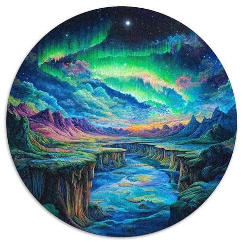 Nordlichter Puzzle 1000-teilige Schwer Puzzle Spielzeug Lernspiel Impossible Herausforderungsspielzeug Für Erwachsene Und Kinder Ab 14 Jahren 1000pcs (67.5x67.5cm) von XBBDSOEPH