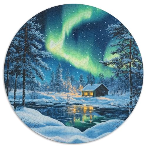 Nordlichter Puzzle 1000-teilige Schwer Puzzle Spielzeug Pädagogisches Spiel Impossible Herausforderung Spielzeug Für Erwachsene Kinder 1000pcs (67.5x67.5cm) von XBBDSOEPH