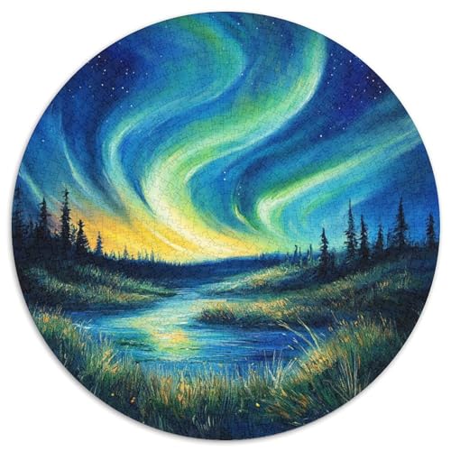 Nordlichter Puzzles 1000-teilige Schwer Puzzle Spielzeug Lernspiel Impossible Herausforderungsspielzeug Für Erwachsene Und Kinder in Bewährter 1000pcs (67.5x67.5cm) von XBBDSOEPH