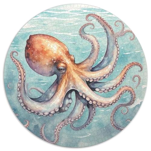 Octopus Puzzle 1000 Teile Schwer Puzzle Spielzeug Lernspiel Impossible Tier niedlich Herausforderungsspielzeug Für Erwachsene Und Kinder in Bewährter 1000pcs (67.5x67.5cm) von XBBDSOEPH