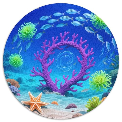 Ozean Puzzle 1000 Teile Schwer Puzzle Spielzeug Lernspiel Impossible Korallenfisch Herausforderung Spielzeug Für Erwachsene Und Kinder Ab 14 Jahren 1000pcs (67.5x67.5cm) von XBBDSOEPH