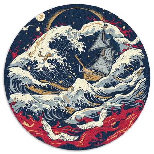 Ozean Wave Puzzles 1000-teilige Schwer Puzzle Spielzeug Lernspiel Impossible Herausforderungsspielzeug Für Erwachsene Und Kinder in Bewährter 1000pcs (67.5x67.5cm) von XBBDSOEPH