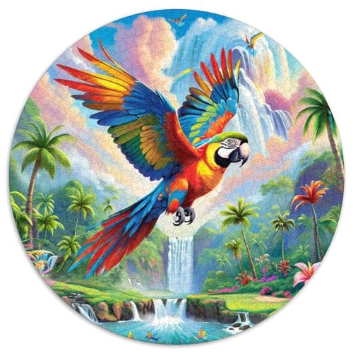 Papagei Puzzle 1000-teilige Schwer Puzzle Spielzeug Lernspiel Impossible Tier niedlich Herausforderung Spielzeug Für Erwachsene Und Kinder Ab 14 Jahren 1000pcs (67.5x67.5cm) von XBBDSOEPH