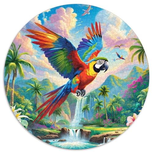 Papagei Puzzle 1000-teilige Schwer Puzzle Spielzeug Lernspiel Impossible Tier niedlich Herausforderungsspielzeug Für Erwachsene Und Kinder Ab 14 Jahren 1000pcs (67.5x67.5cm) von XBBDSOEPH
