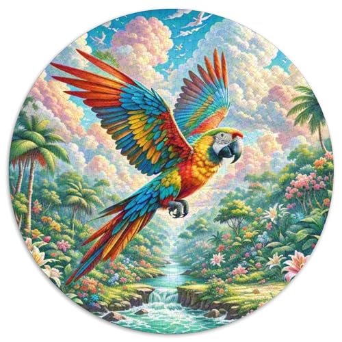 Papagei Puzzles 1000 Teile Schwer Puzzle Spielzeug Pädagogisches Spiel Impossible Tier niedlich Herausforderung Spielzeug Für Erwachsene Kinder 1000pcs (67.5x67.5cm) von XBBDSOEPH
