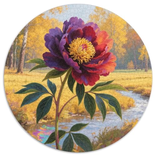 Peony Puzzle 1000 Teile Schwer Puzzle Spielzeug Lernspiel Impossible Herausforderung Spielzeug Für Erwachsene Und Kinder Ab 12 Jahren 1000pcs (67.5x67.5cm) von XBBDSOEPH