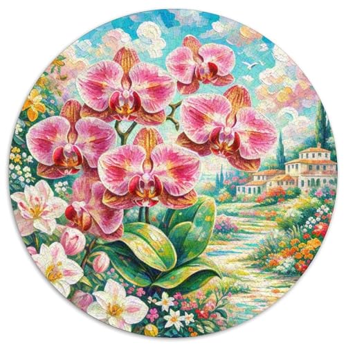 Phalaenopsis Orchideeee Puzzle 1000-teilige Schwer Puzzle Spielzeug Lernspiel Impossible Herausforderung Spielzeug Für Erwachsene Und Kinder Ab 12 Jahren 1000pcs (67.5x67.5cm) von XBBDSOEPH