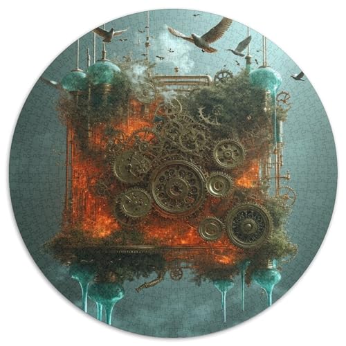 Punk Puzzle 1000-teilige Schwer Puzzle Spielzeug Pädagogisches Spiel Impossible Industrielle Wind Herausforderungsspielzeug Für Erwachsene Und Kinder in Bewährter 1000pcs (67.5x67.5cm) von XBBDSOEPH
