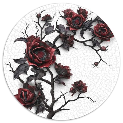 Rose Puzzles 1000 Teile Schwer Puzzle Spielzeug Pädagogisches Spiel Impossible Herausforderungsspielzeug Für Erwachsene Und Kinder Ab 12 Jahren 1000pcs (67.5x67.5cm) von XBBDSOEPH