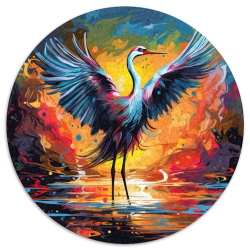Rotgekrönter Kran Puzzles 1000-teilige Schwer Puzzle Spielzeug Lernspiel Impossible Herausforderungsspielzeug Für Erwachsene Und Kinder in Bewährter 1000pcs (67.5x67.5cm) von XBBDSOEPH