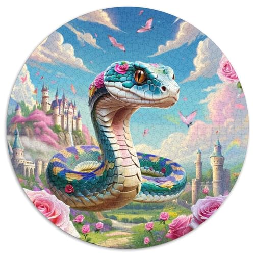 Schlange Puzzles 1000 Teile Schwer Puzzle Spielzeug Lernspiel Impossible Tier niedlich Herausforderung Spielzeug Für Erwachsene Und Kinder Ab 14 Jahren 1000pcs (67.5x67.5cm) von XBBDSOEPH