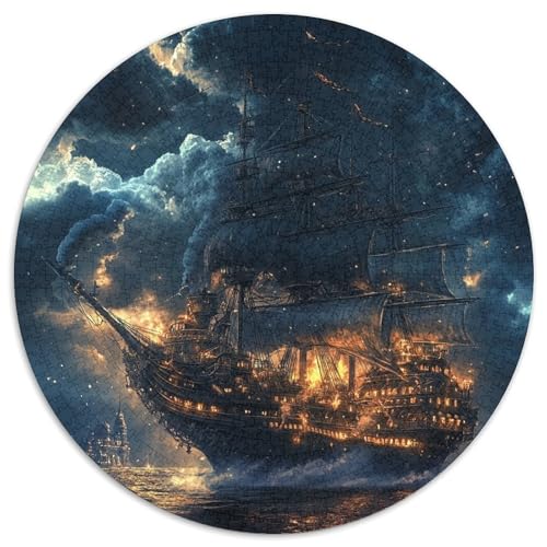 Segelboot Puzzle 1000-teilige Schwer Puzzle Spielzeug Lernspiel Impossible Herausforderung Spielzeug Für Erwachsene Und Kinder Ab 12 Jahren 1000pcs (67.5x67.5cm) von XBBDSOEPH