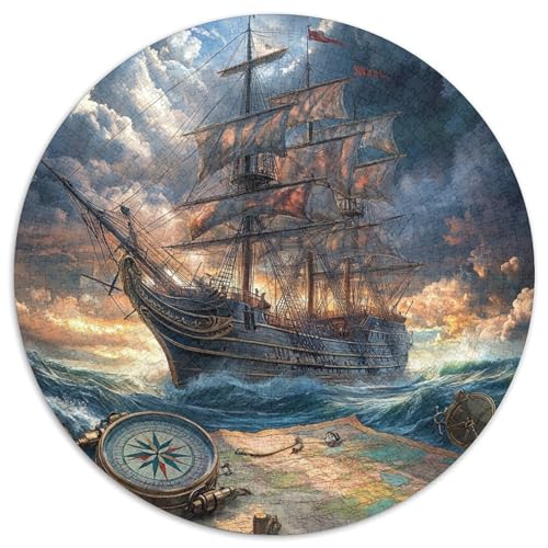 Segelboot Puzzle 1000-teilige Schwer Puzzle Spielzeug Pädagogisches Spiel Impossible Herausforderungsspielzeug Für Erwachsene Und Kinder Ab 12 Jahren 1000pcs (67.5x67.5cm) von XBBDSOEPH